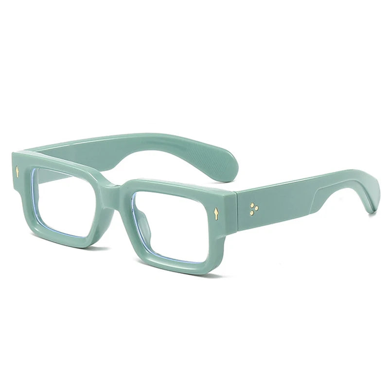 SkandiShop Square Retro Glasses Frame – Wide-Legged Vintage Style with Modern Protection